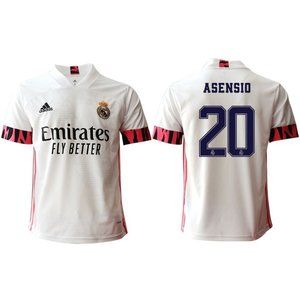 Shirts - Real Madrid Marco Asensio White 20-21 Jersey Shirts - Real Madrid Marco Asensio White 20-21 Jersey